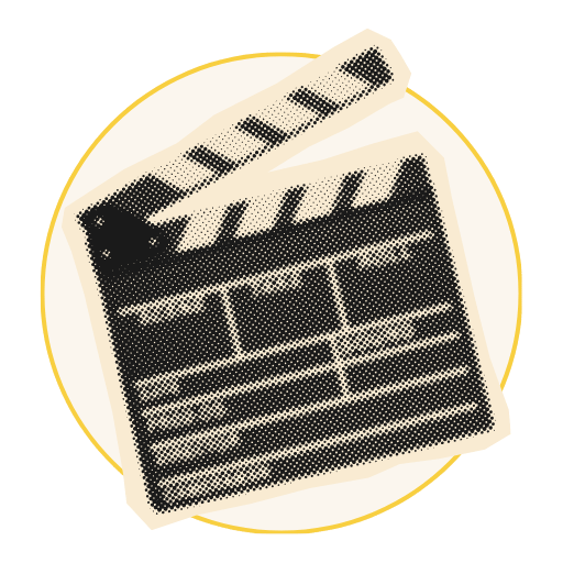 Film slate illustration